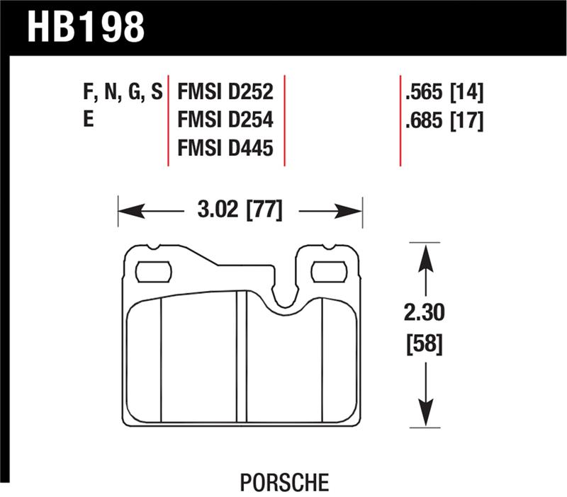 Picture of Hawk Performance HAWK DTC-60 Brake Pad Sets - HB198G.685