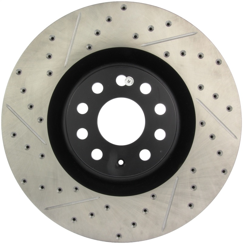 Picture of Sport Drilled & Slotted Brake Rotor; Front Right