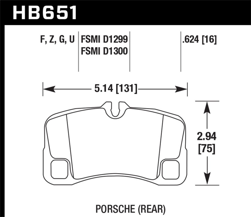 Picture of Hawk Performance HAWK DTC-60 Brake Pad Sets - HB651G.624