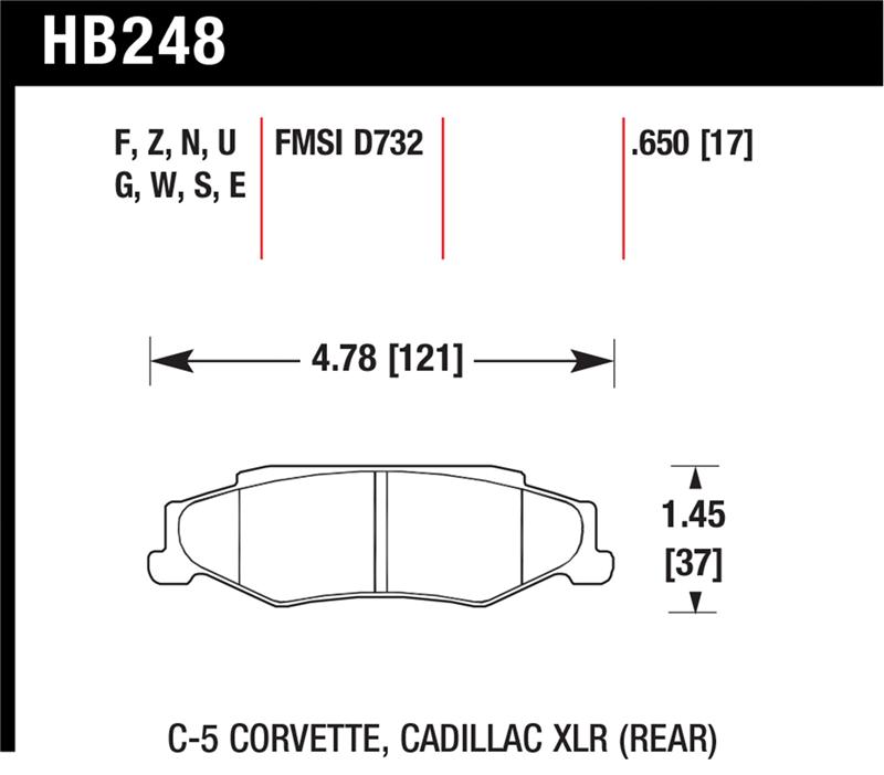 Picture of Hawk Performance HAWK Blue 9012 Brake Pad Sets - HB248E.650
