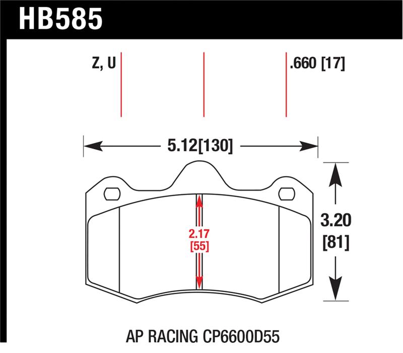 Picture of Hawk Performance HAWK DTC-70 Brake Pad Sets - HB585U.660