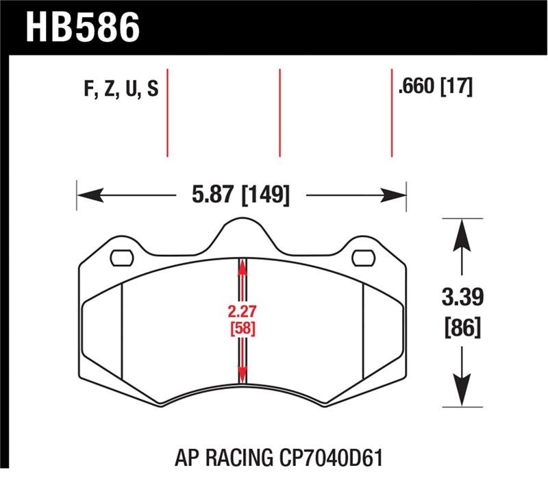 Picture of Hawk Performance HAWK DTC-70 Brake Pad Sets - HB586U.660