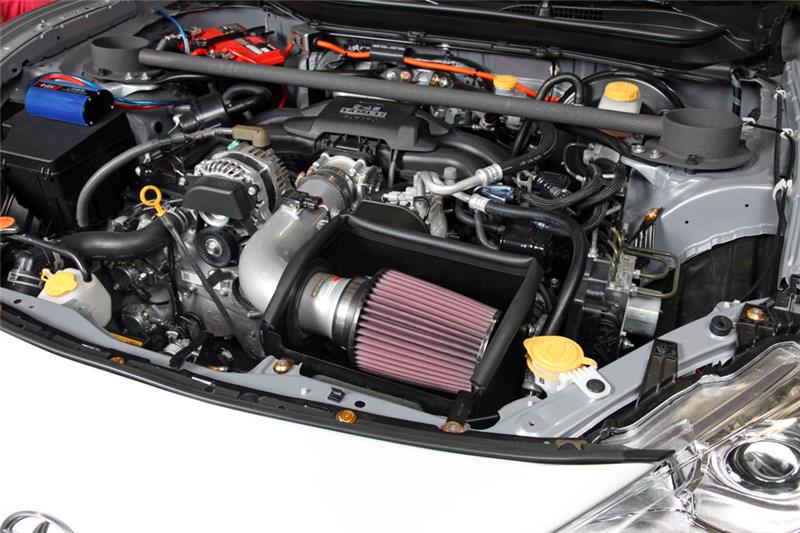 Picture of KN K&N 13 Subaru BRZ 2.0L / 13 Scion FR-S 2.0L Silver 69 Series Typhoon Intake Cold Air Intakes - 69-8619TS