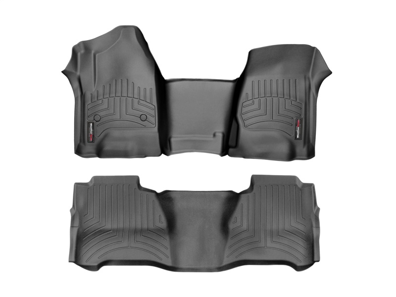 Picture of WeatherTech WT FloorLiner-Front-Blk Floor Mats - 441084-1-4-3