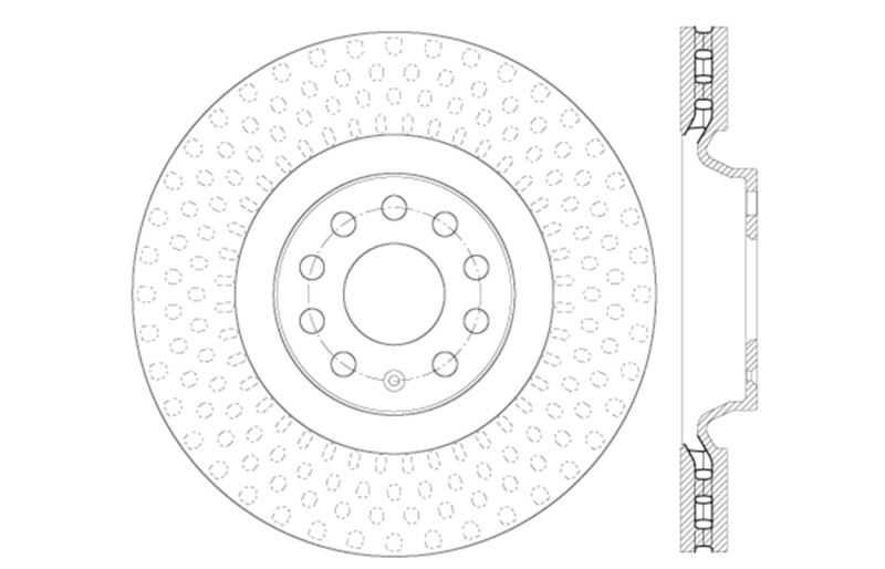 Picture of Sport Drilled & Slotted Brake Rotor; Front Left