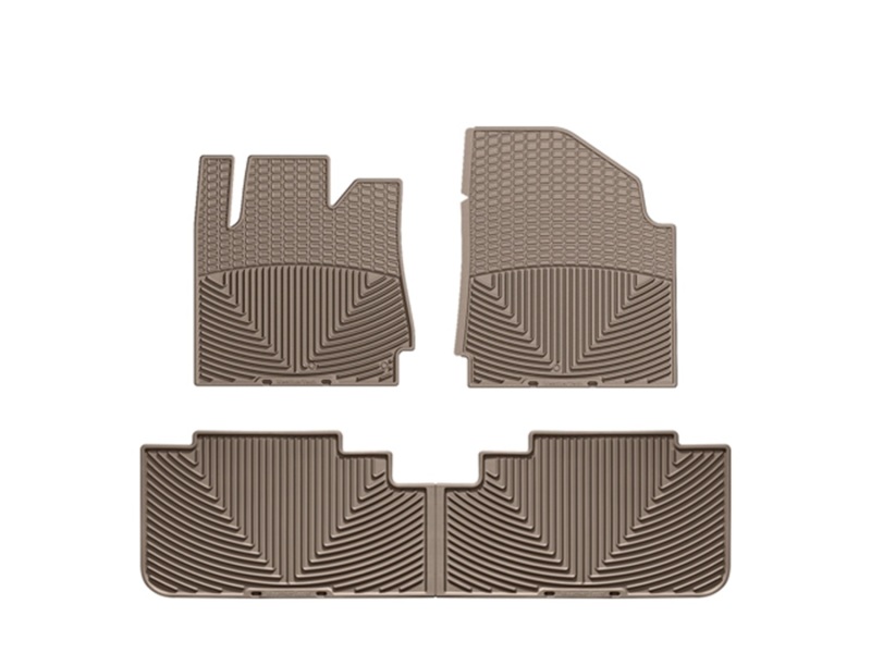 Picture of WeatherTech 10+ Cadillac SRX Front and Rear Rubber Mats - Tan