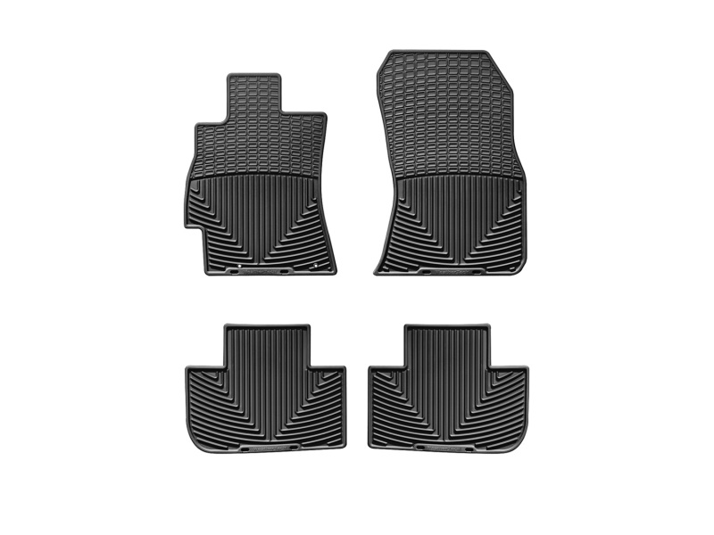Picture of WeatherTech 14+ Subaru Forester Front and Rear Rubber Mats - Black