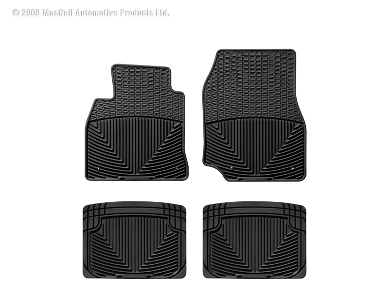 Picture of WeatherTech 80-98 Porsche 911 Front and Rear Rubber Mats - Black