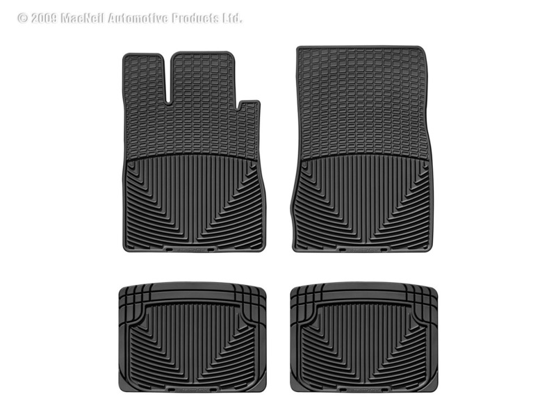 Picture of WeatherTech 73-80 Mercedes-Benz 450SLC Front and Rear Rubber Mats - Black