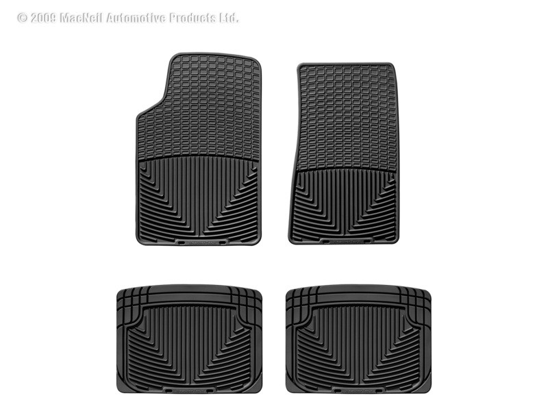 Picture of WeatherTech 03-07 Cadillac CTS/CTS-V Front and Rear Rubber Mats - Black