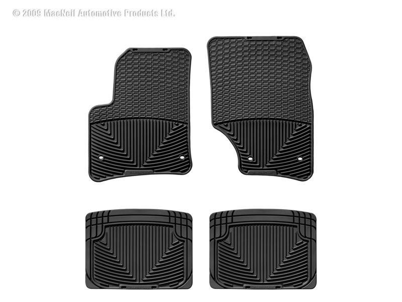 Picture of WeatherTech 03-10 Porsche Cayenne Front and Rear Rubber Mats - Black