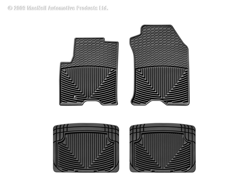 Picture of WeatherTech 08-09 Ford Focus Front and Rear Rubber Mats - Black