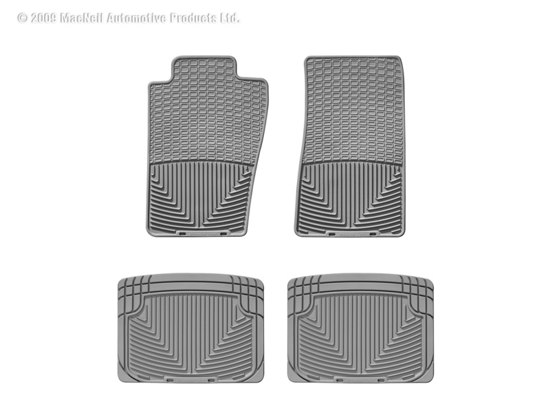 Picture of WeatherTech 82-04 Chevrolet S-10 Pickup Front and Rear Rubber Mats - Grey