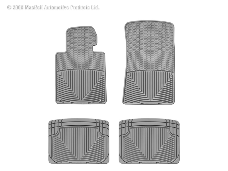 Picture of WeatherTech 77-88 Porsche 924 Front and Rear Rubber Mats - Grey