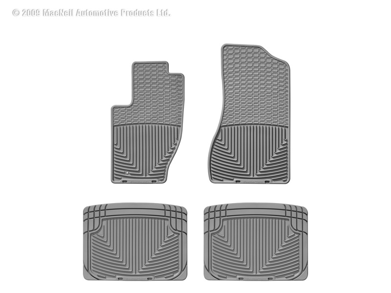 Picture of WeatherTech 99-10 Jeep Grand Cherokee Front and Rear Rubber Mats - Grey