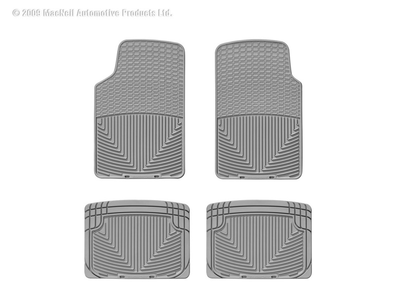 Picture of WeatherTech 64-79 Volkswagen Bug Front and Rear Rubber Mats - Grey