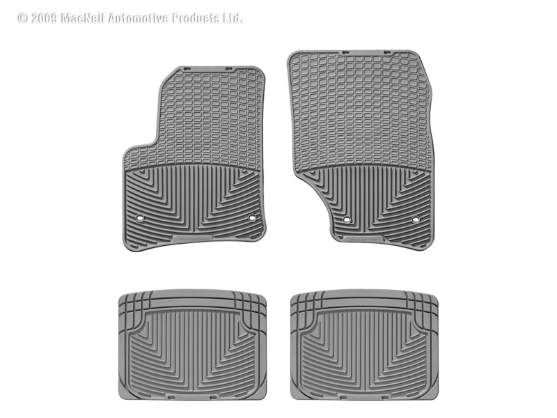 Picture of WeatherTech 03-10 Porsche Cayenne Front and Rear Rubber Mats - Grey