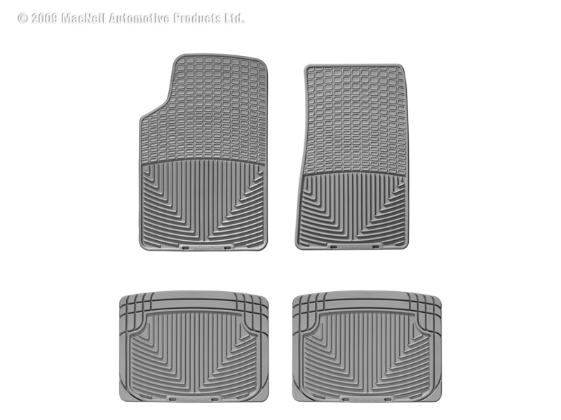 Picture of WeatherTech 03-07 Cadillac CTS/CTS-V Front and Rear Rubber Mats - Grey
