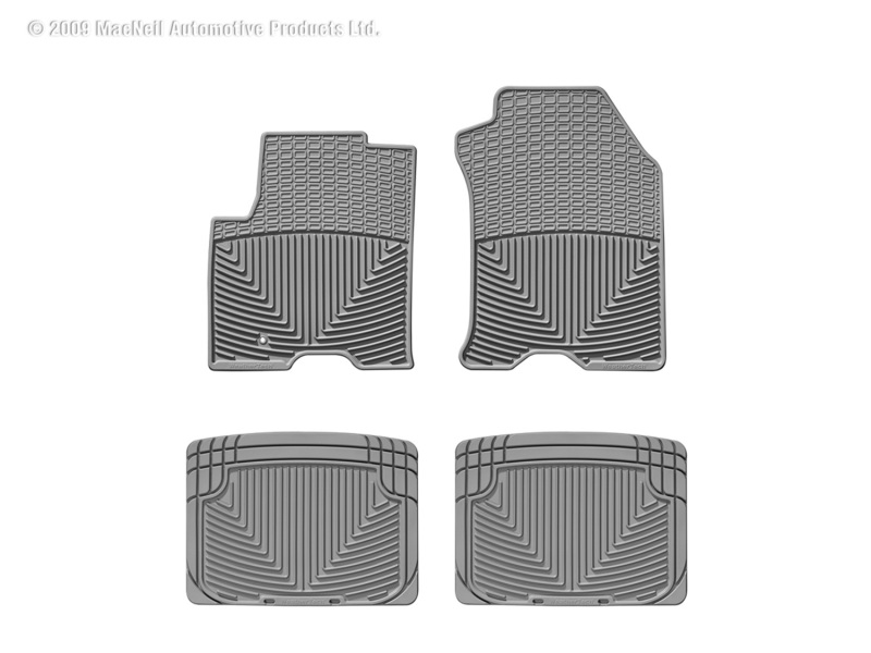Picture of WeatherTech 08-09 Ford Focus Front and Rear Rubber Mats - Grey