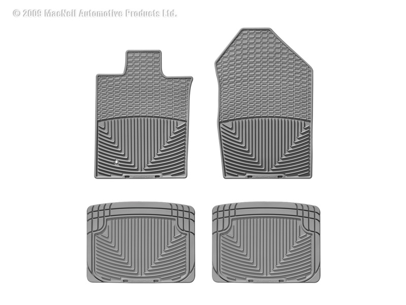 Picture of WeatherTech 06 Lincoln Zephyr Front and Rear Rubber Mats - Grey