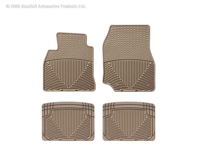 Picture of WeatherTech 80-98 Porsche 911 Front and Rear Rubber Mats - Tan