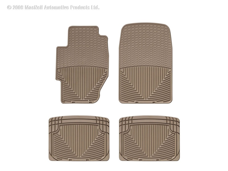 Picture of WeatherTech 85-00 Honda Civic Front and Rear Rubber Mats - Tan