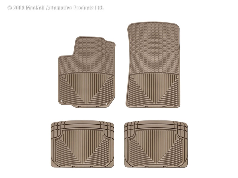 Picture of WeatherTech 93-05 Volkswagen Golf Front and Rear Rubber Mats - Tan