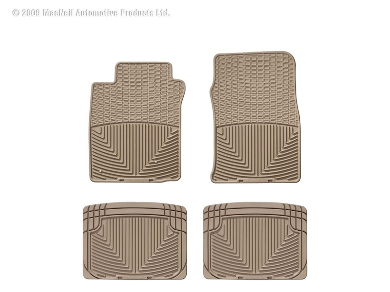 Picture of WeatherTech 97-04 Dodge Dakota Front and Rear Rubber Mats - Tan