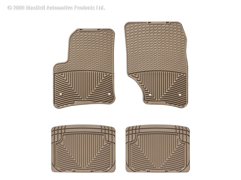 Picture of WeatherTech 03-10 Porsche Cayenne Front and Rear Rubber Mats - Tan