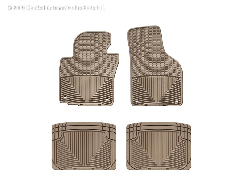 Picture of WeatherTech 06-10 Volkswagen Passat Front and Rear Rubber Mats - Tan