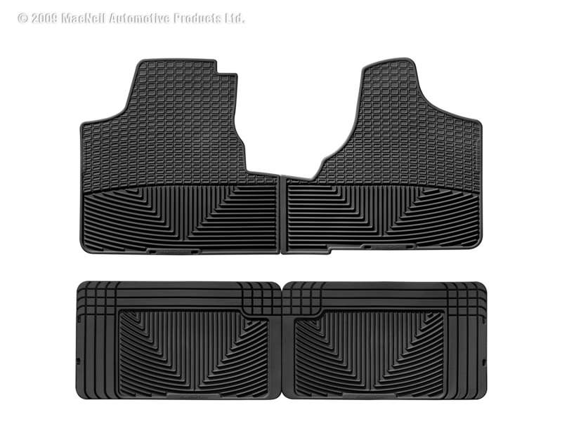 Picture of WeatherTech 96-00 Plymouth Voyager Front and Rear Rubber Mats - Black