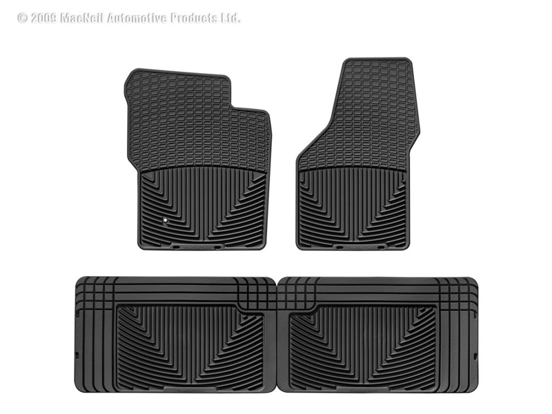 Picture of WeatherTech 99-10 Ford F250/F350/F450/F550 Front and Rear Rubber Mats - Black