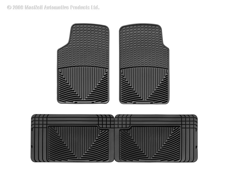 Picture of WeatherTech 91-04 Isuzu Rodeo Front and Rear Rubber Mats - Black