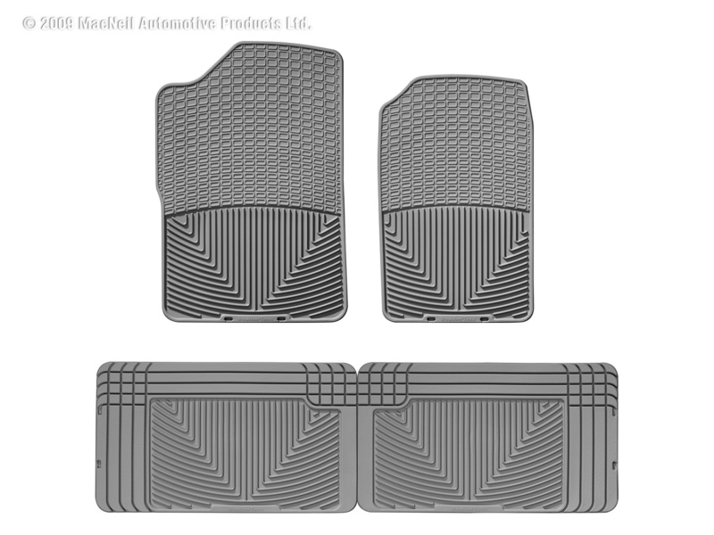 Picture of WeatherTech 80-99 GMC C/K Series Pickup Front and Rear Rubber Mats - Grey