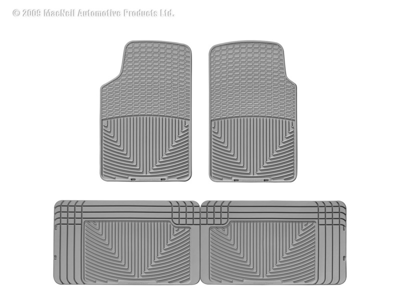 Picture of WeatherTech 91-04 Isuzu Rodeo Front and Rear Rubber Mats - Grey