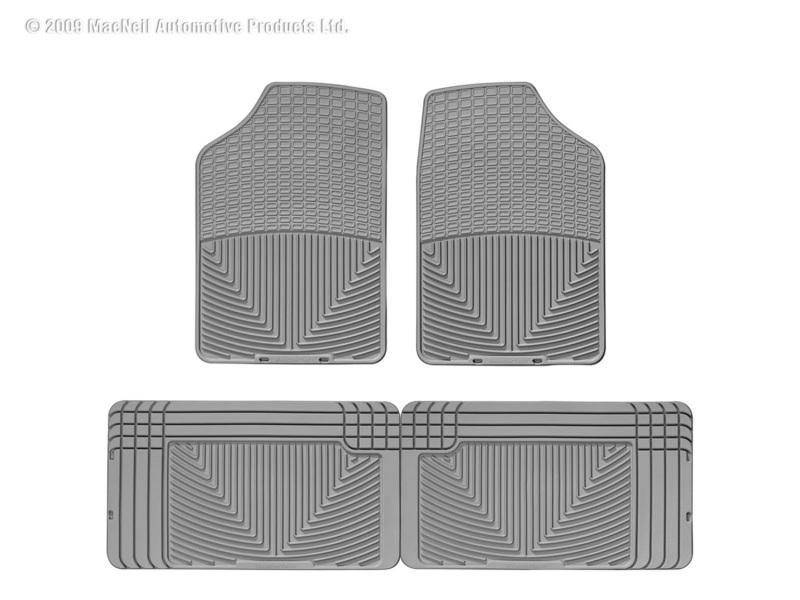 Picture of WeatherTech 84-95 Plymouth Voyager Front and Rear Rubber Mats - Grey