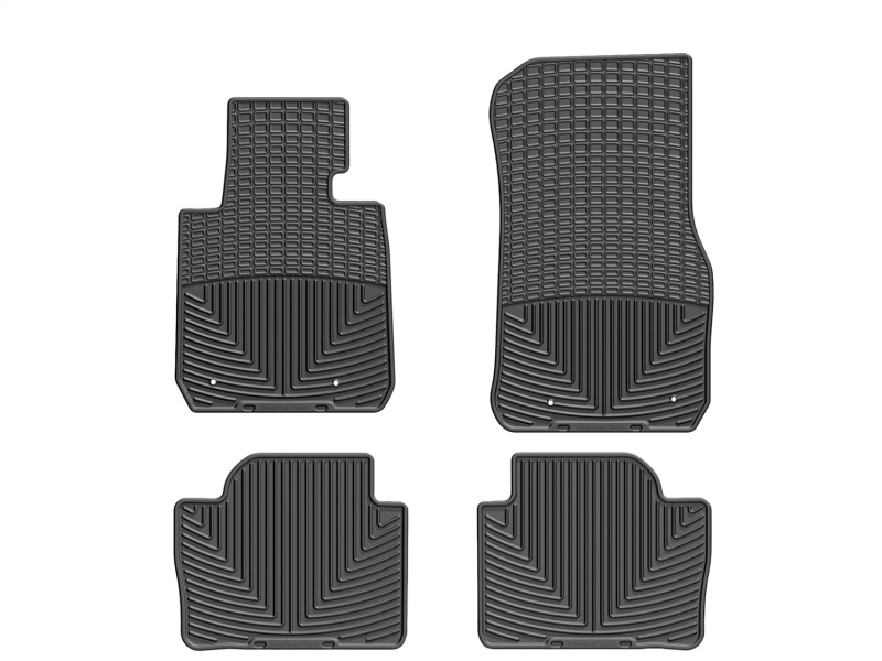 Picture of WeatherTech 12+ BMW 3-Series (F30) Front and Rear Rubber Mats - Black