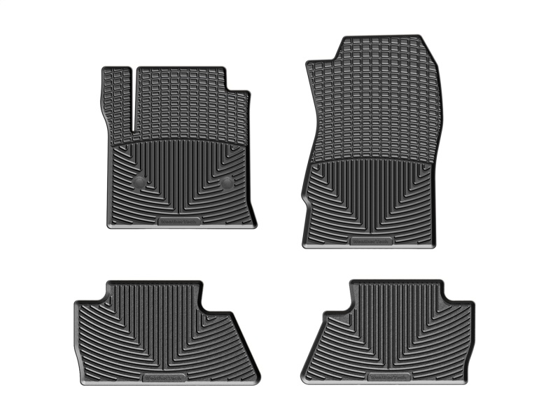 Picture of WeatherTech 14+ Chevrolet Silverado Front and Rear Rubber Mats - Black