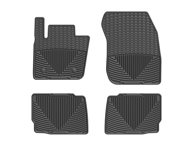 Picture of WeatherTech 13+ Ford Fusion Front and Rear Rubber Mats - Black