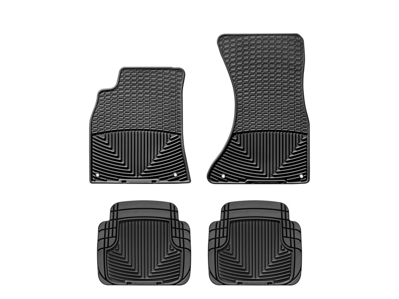 Picture of WeatherTech 09-11 Audi A4/S4/RS4 Front and Rear Rubber Mats - Black