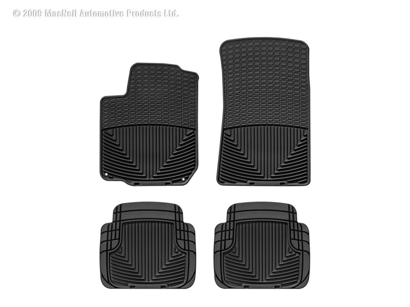 Picture of WeatherTech 98-10 Volkswagen New Beetle Front and Rear Rubber Mats - Black