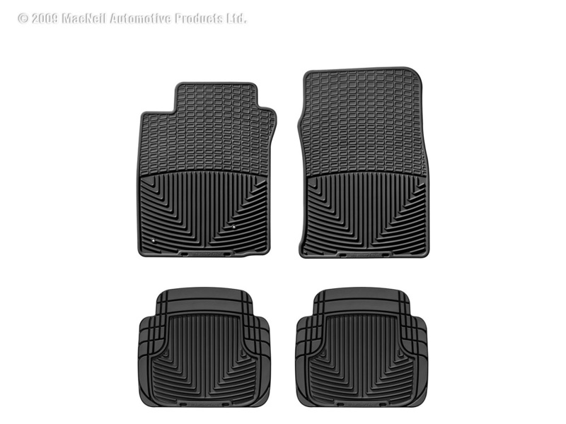 Picture of WeatherTech 00-06 Lincoln LS Front and Rear Rubber Mats - Black