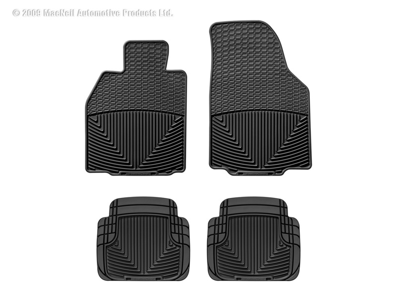 Picture of WeatherTech 05-11 Porsche 911 Front and Rear Rubber Mats - Black