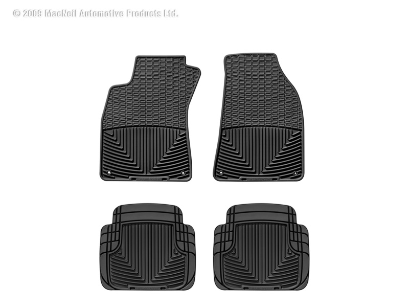 Picture of WeatherTech 95-11 Audi A6/S6 Front and Rear Rubber Mats - Black