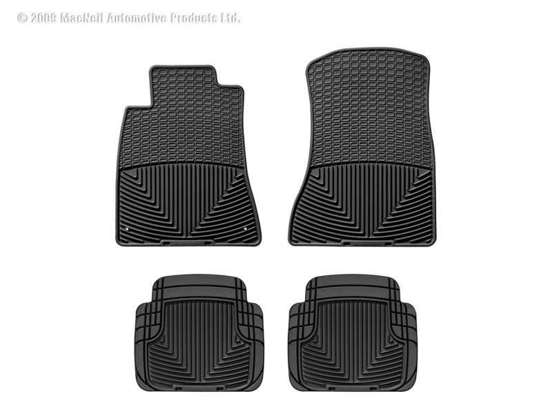 Picture of WeatherTech 02-10 Lexus SC 430 Front and Rear Rubber Mats - Black