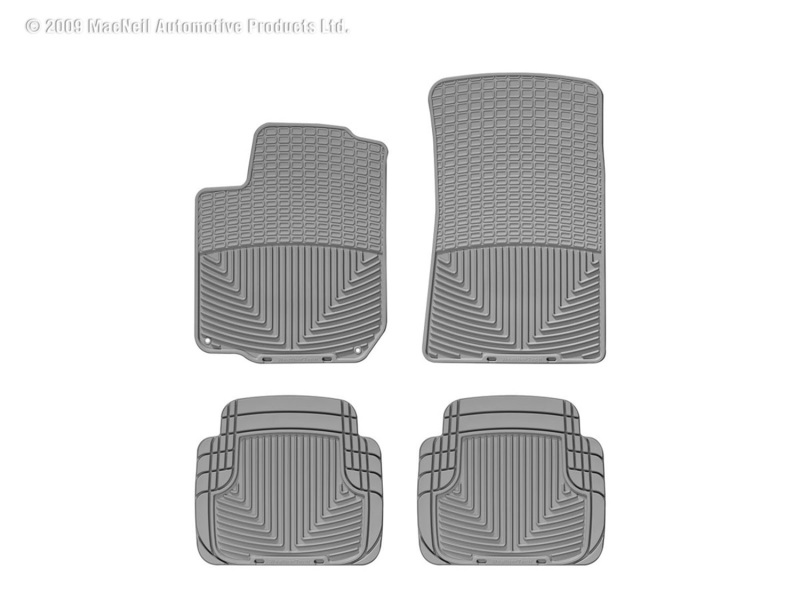 Picture of WeatherTech 98-10 Volkswagen New Beetle Front and Rear Rubber Mats - Grey