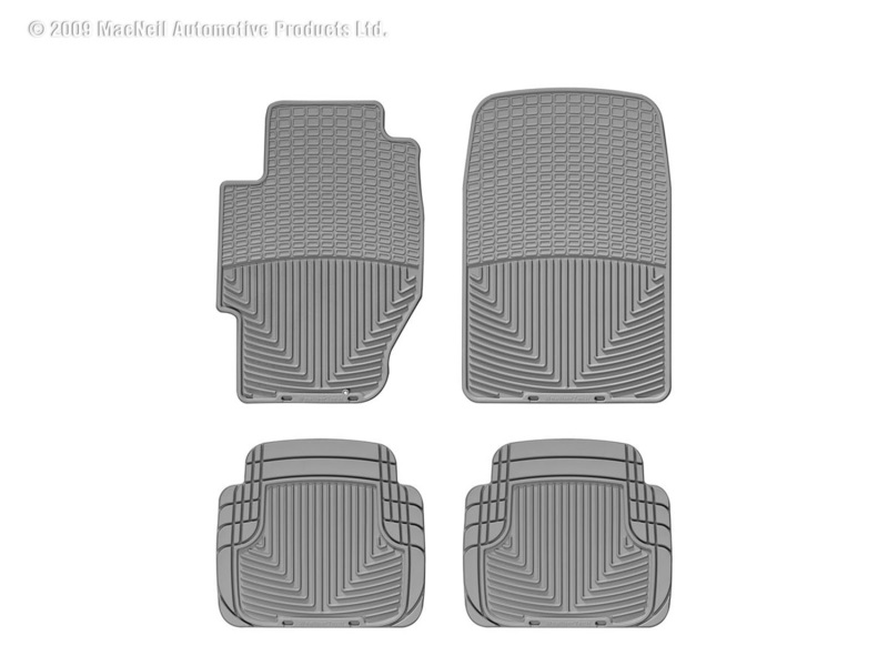 Picture of WeatherTech 02-05 Honda Civic Si Front and Rear Rubber Mats - Grey