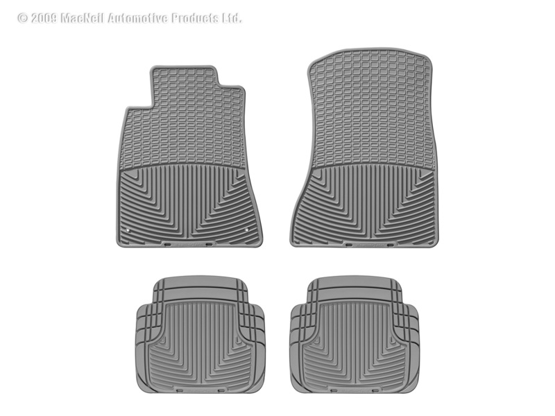 Picture of WeatherTech 02-10 Lexus SC 430 Front and Rear Rubber Mats - Grey