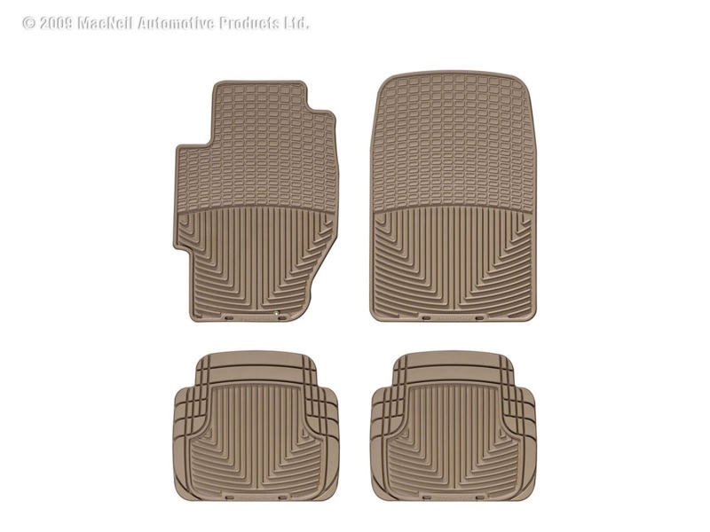 Picture of WeatherTech 02-05 Honda Civic Si Front and Rear Rubber Mats - Tan