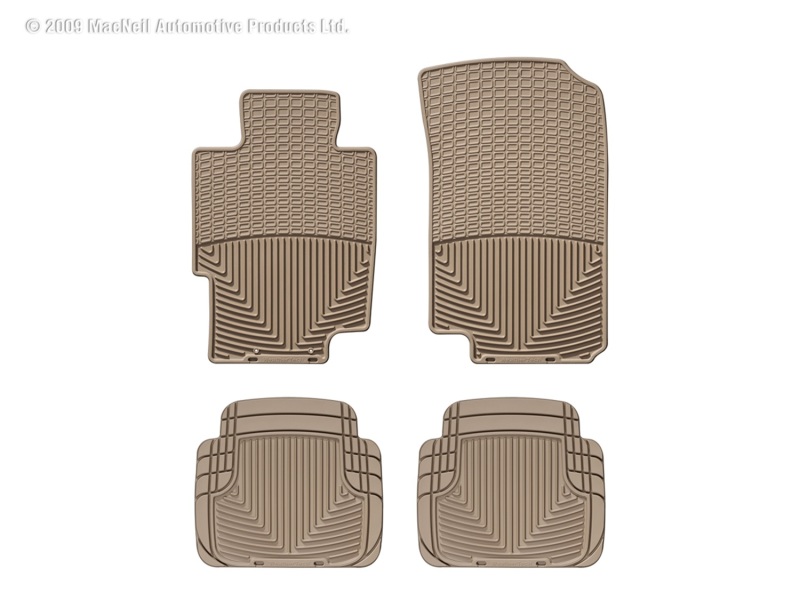 Picture of WeatherTech 03-08 Acura TSX Front and Rear Rubber Mats - Tan